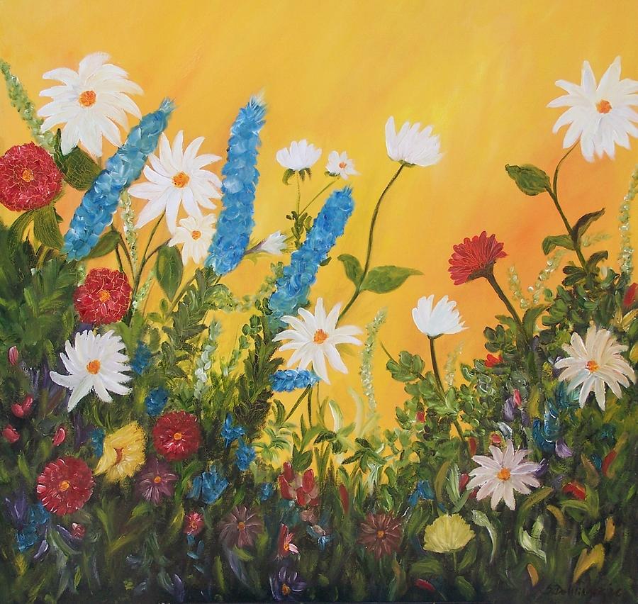 Garden Delight. SOLD Painting by Susan Dehlinger
