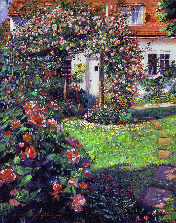 Garden Delights Painting by David Lloyd Glover