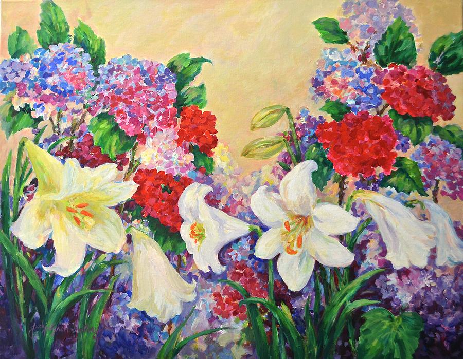 Garden Delights Painting by Judy Lynch-Smithey | Fine Art America