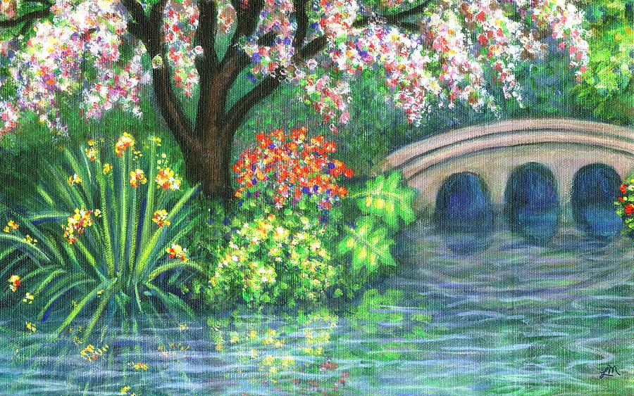 Landscape Painting - Garden Dream Six by Linda Mears