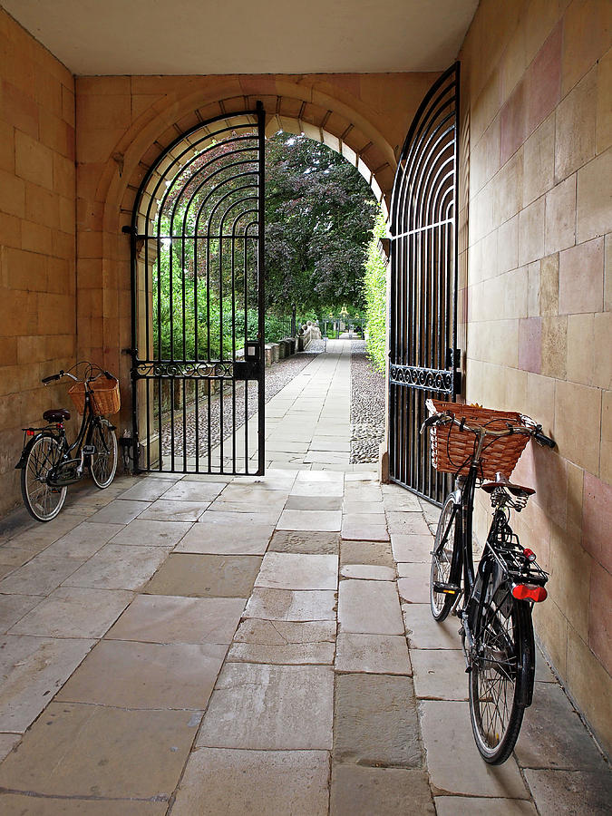 Garden Entrance Clare College Photograph by Gill Billington