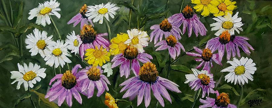Garden Flowers Painting by Connie Rish