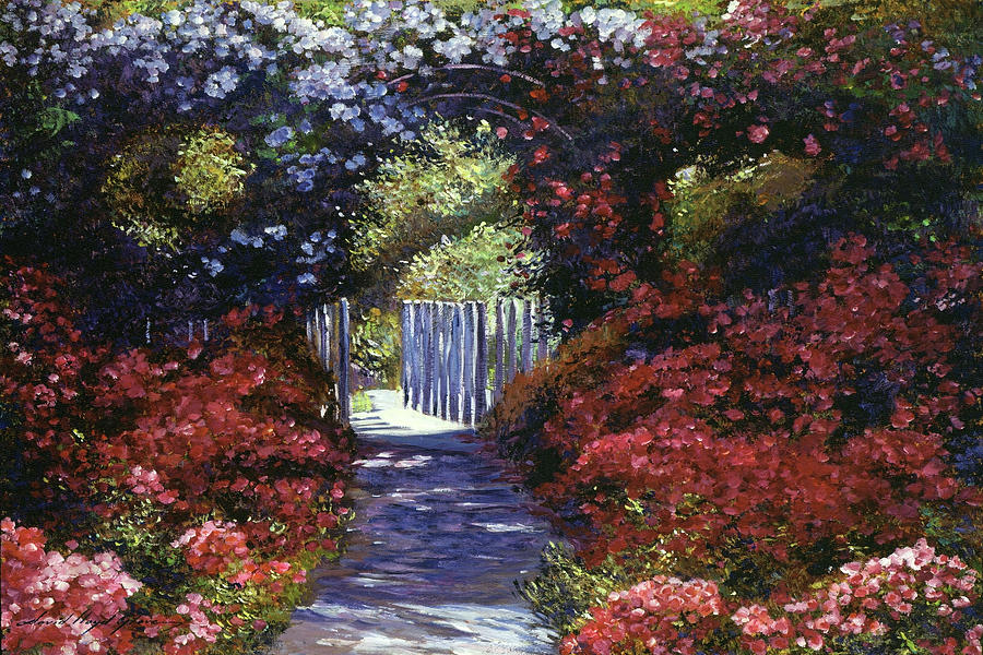 Impressionism Painting - Garden For Dreamers by David Lloyd Glover