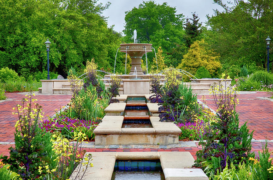Garden Fountain Photograph
