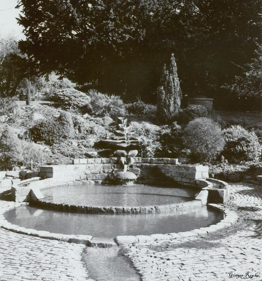 Garden Fountain Photograph by Ginger Repke
