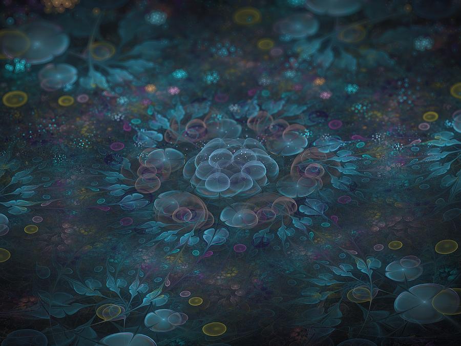 Garden full of Bubble Blooms Digital Art by Amorina Ashton