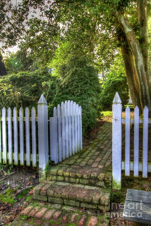 Garden Gate Colonial Williamsburg Virginia I Photograph by Karen Jorstad