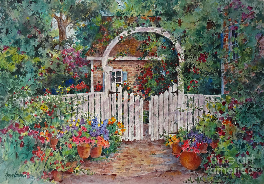 Painting-By the Garden Gate