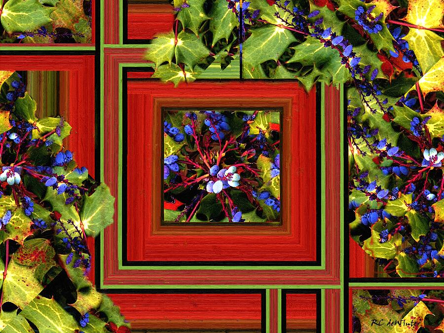 Garden Geometric Painting by RC DeWinter