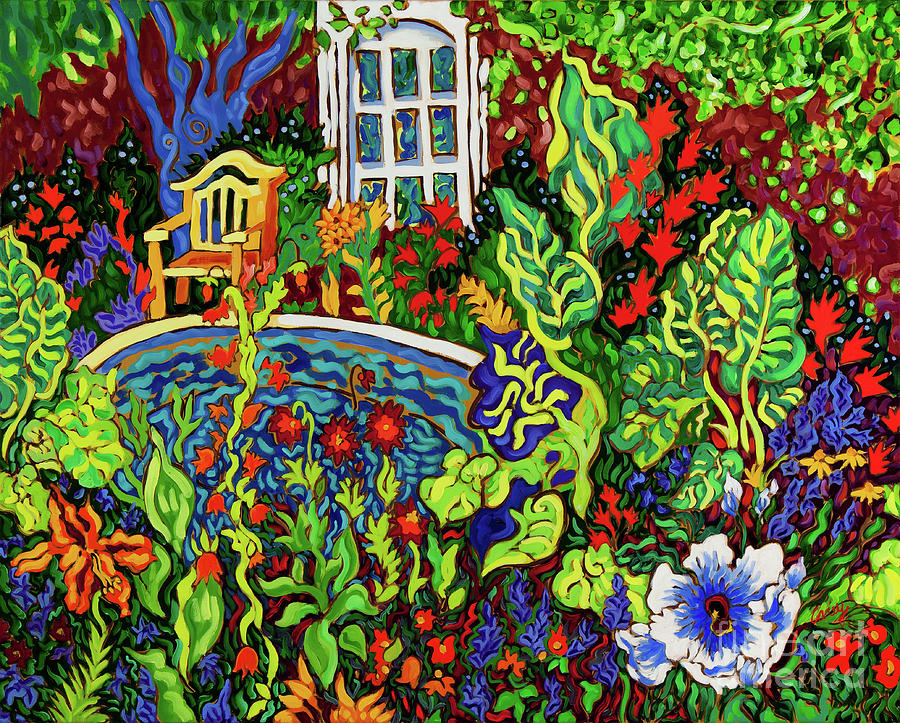 Garden Glory of Ginter Painting by Cathy Carey