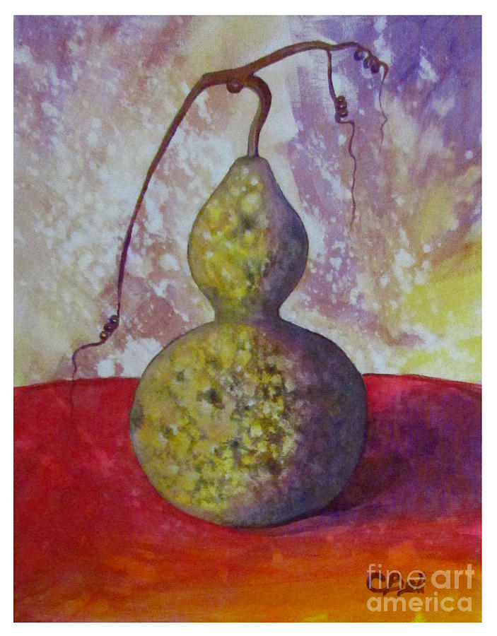 Still Life Painting - Garden Gourd by Chris Bell