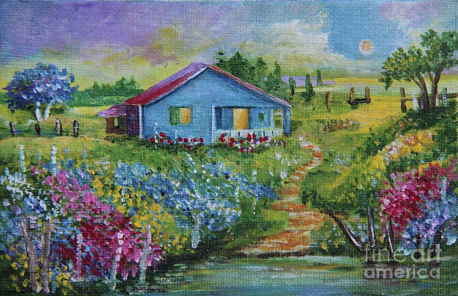 Garden House Painting by Alicia Maury