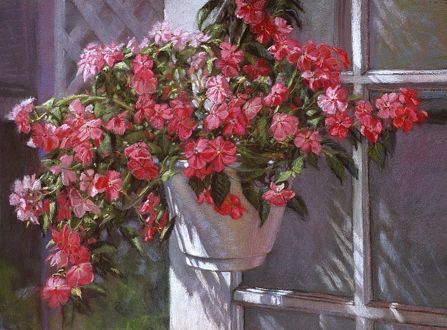 Garden House Painting by L Diane Johnson