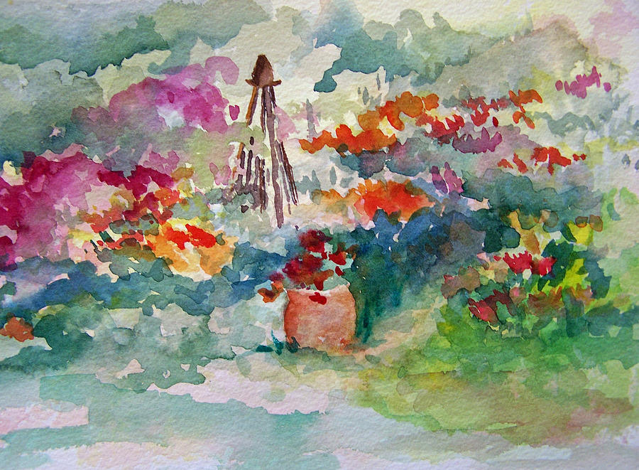 Garden Memories Painting by Sandy Collier