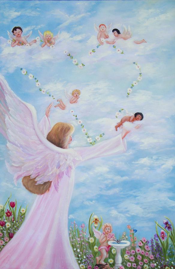 Garden of Angels Painting by Joni McPherson