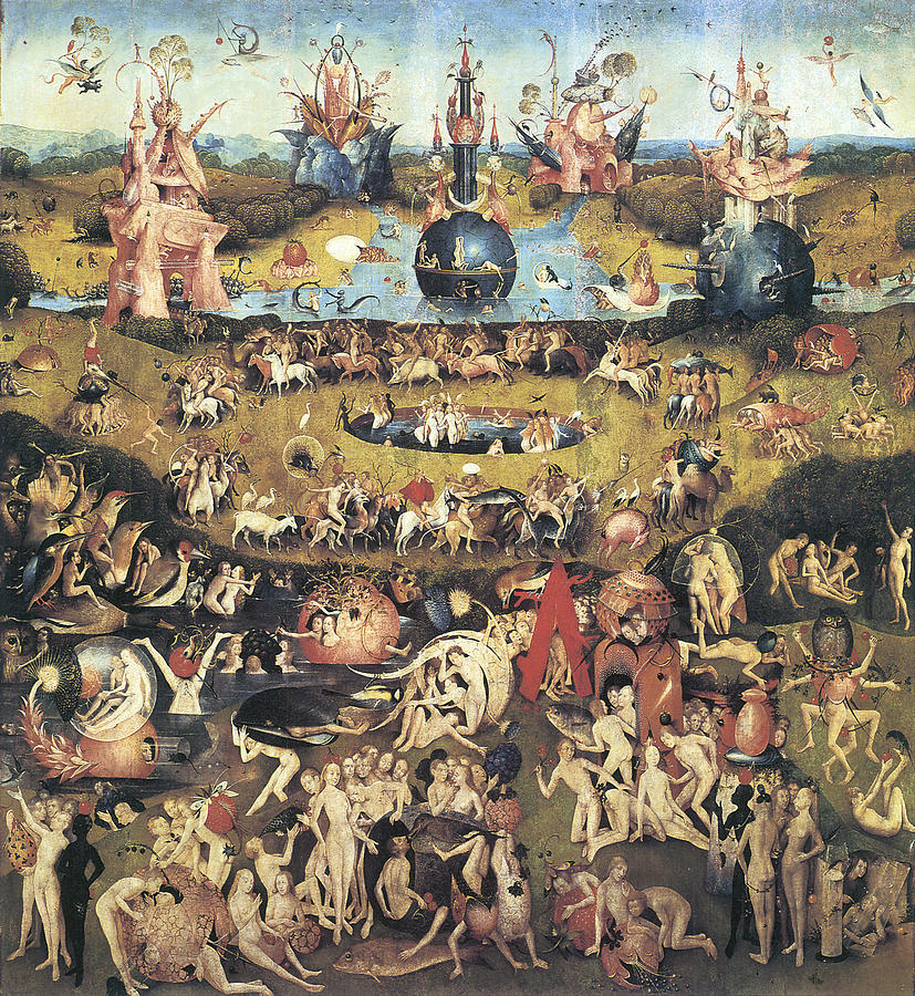 Garden of Earthly Delights Painting by Hieronymous Bosch 