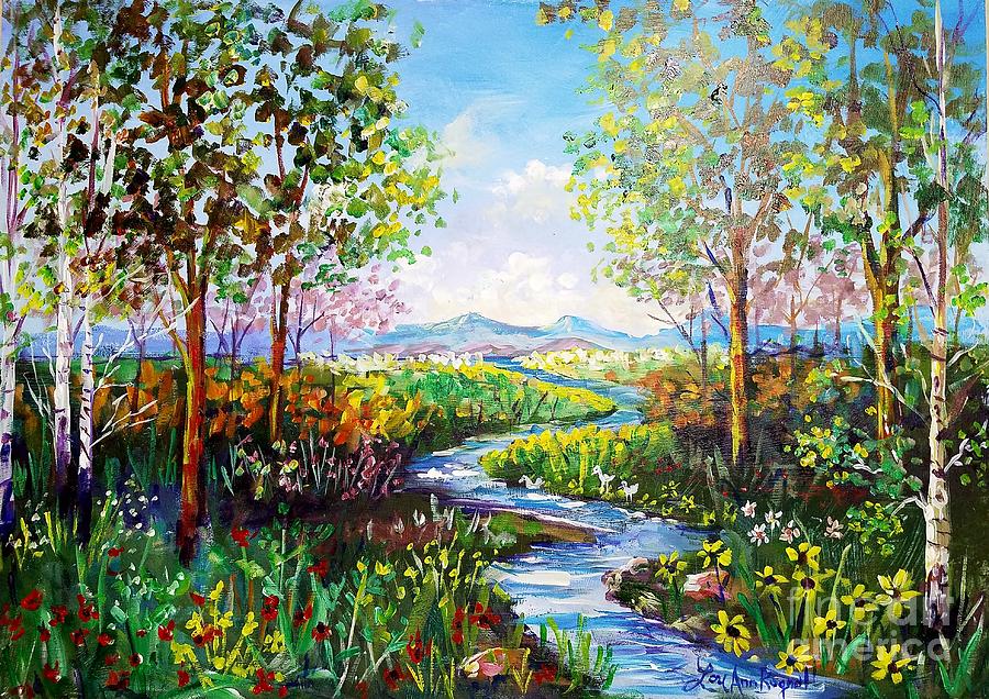 Garden of Eden Painting by Lou Ann Bagnall
