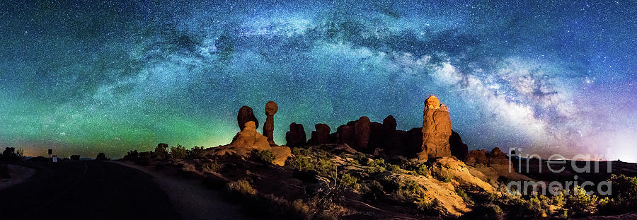Garden of Eden Milky Way Panorama Photograph by Robert Loe