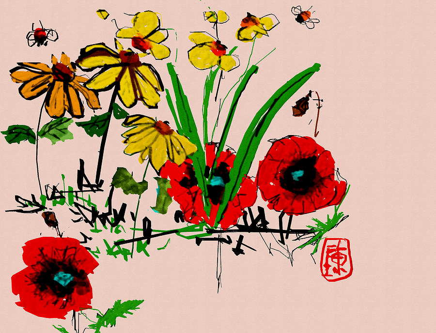 Garden Of Hope And Color Digital Art by Debbi Saccomanno Chan