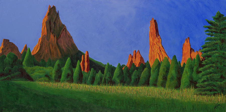 Garden of the Gods, Colorado Springs Painting by Garry McMichael