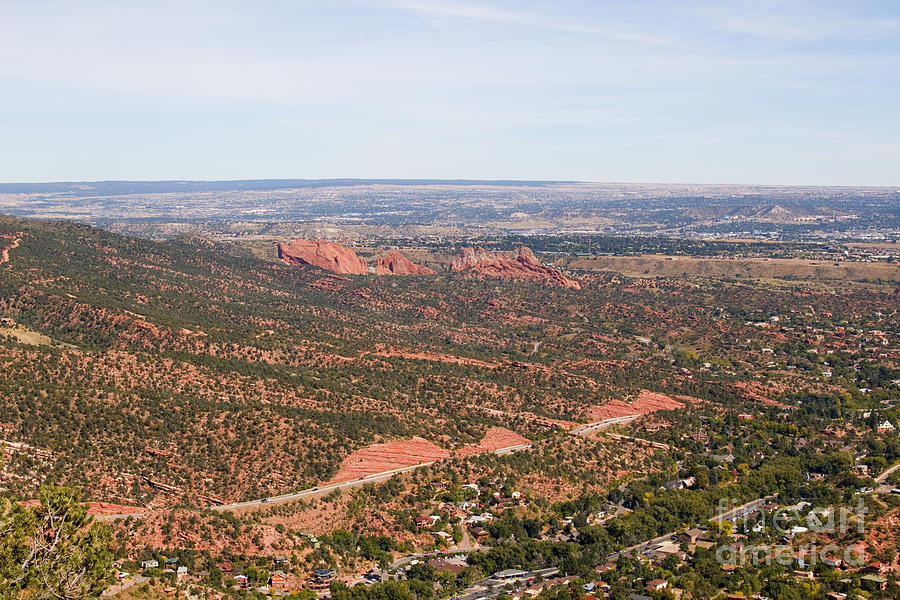 Garden of the Gods from the Red Mountain Trail Photograph by Steven Krull
