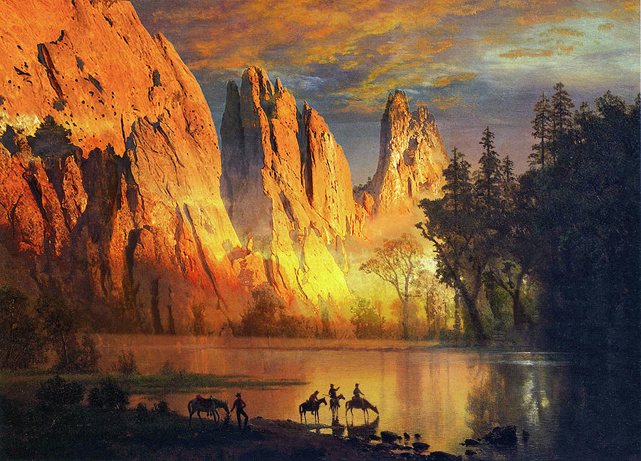 Colorado Springs Digital Art - Garden of the Gods Majesty at Sunset by John Hoffman