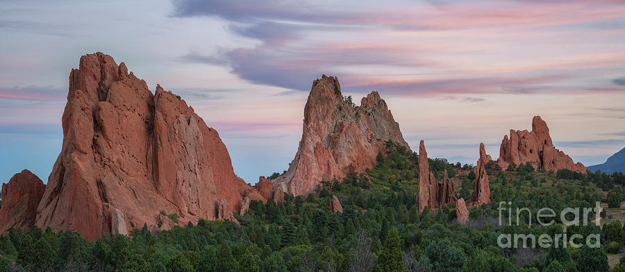 Garden Of The Gods Panorama Photograph by Michael Ver Sprill