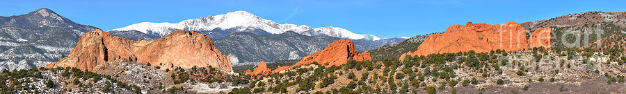 Garden Of The Gods Spring Panorama Photograph by Adam Jewell