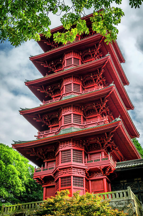 Garden of the Japanese Tower Photograph by Pablo Lopez | Pixels