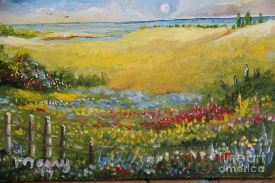 Garden on the Beach Painting by Alicia Maury