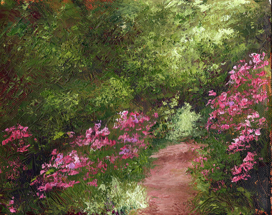 Garden Path Painting by Diane Martens