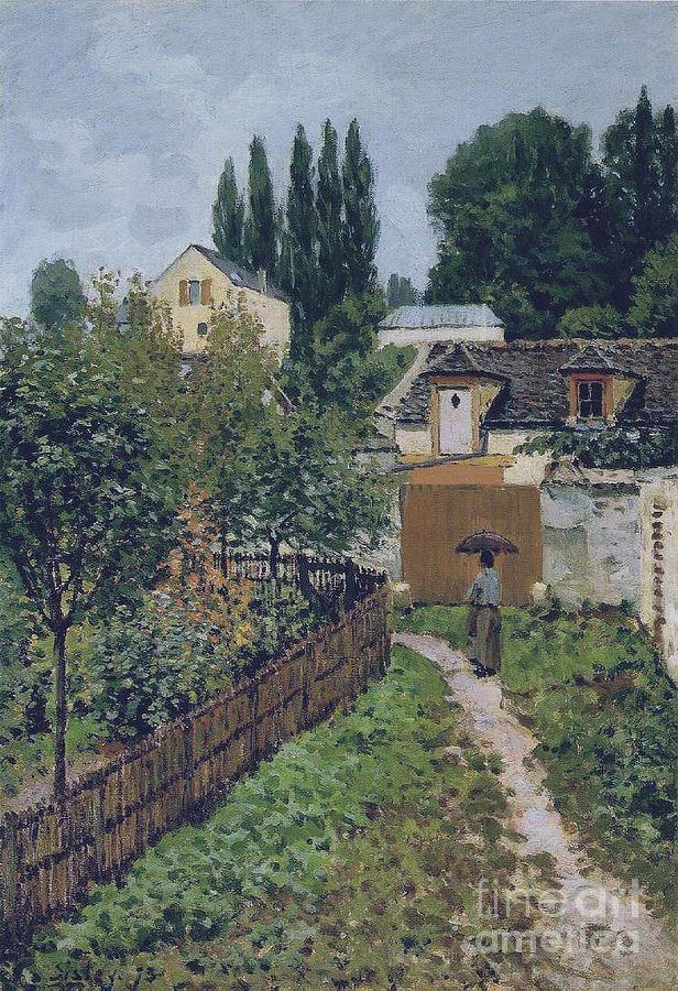 Garden Path in Louveciennes Painting by MotionAge Designs