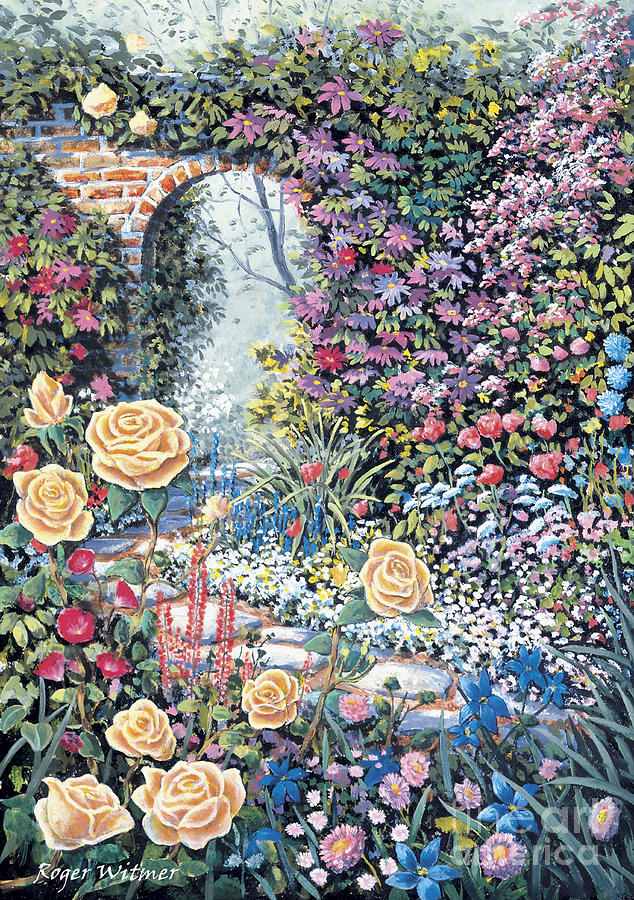 Garden Path Painting by Roger Witmer