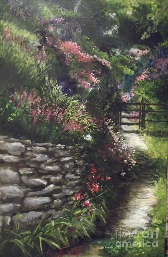 Garden Pathway Painting by Lizzy Forrester