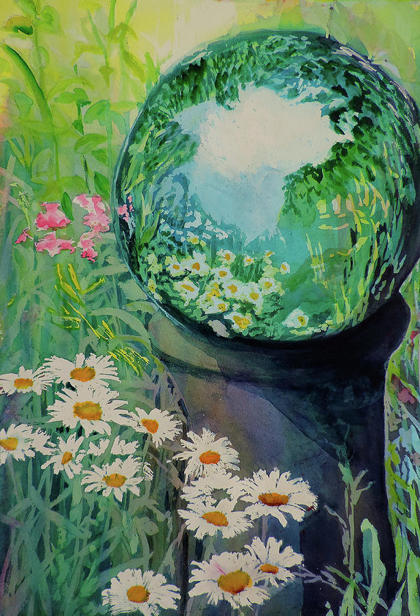 Garden Reflections Painting by Mary Gorman