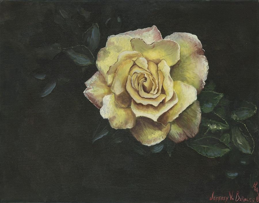 Garden Rose Painting by Jeff Brimley