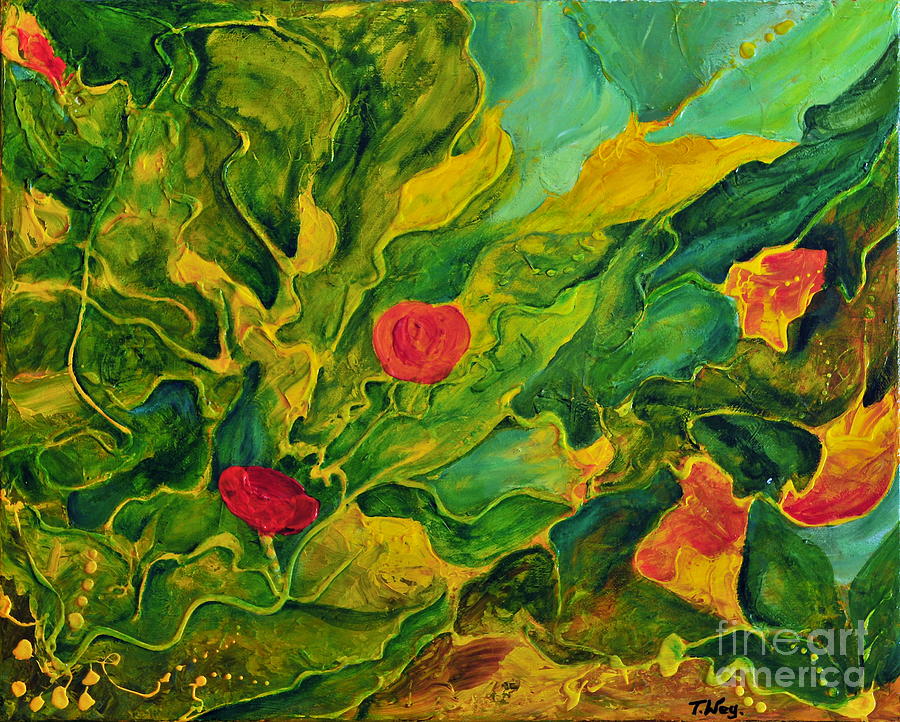 Garden Series Painting by Teresa Wegrzyn