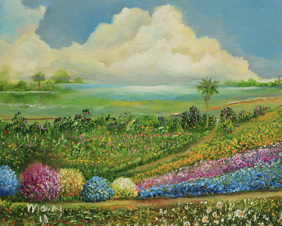 Garden Near Lagoon by Alicia Maury Garden Near Lagoon by Alicia Maury