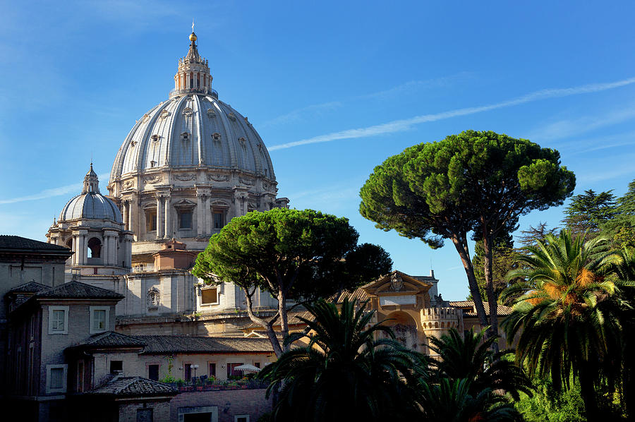 Garden, St. Peter's Vatican, Rome, Italy Photograph by Bruce Beck - Pixels