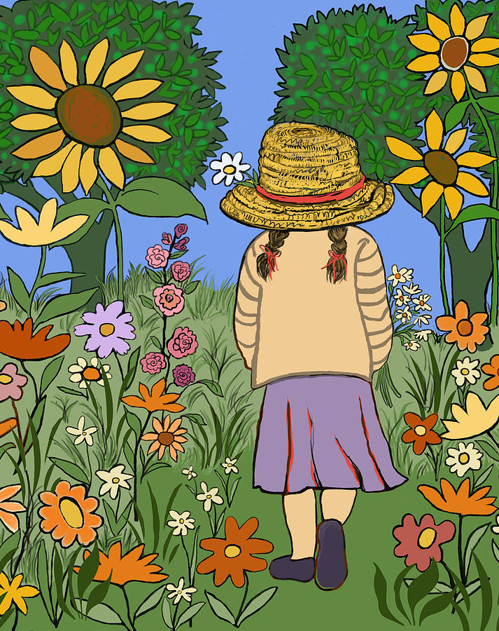 Garden Stroll Painting by Susan Rinehart