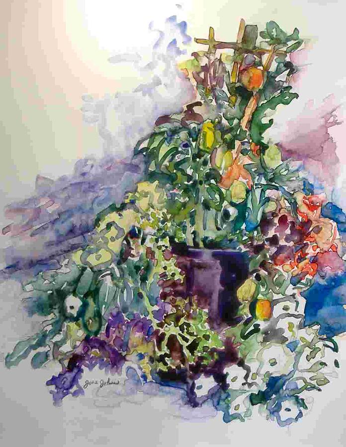 Flower Painting - Garden Study II by Jane Johnson