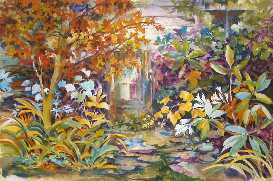 Garden Study Painting by Lois Mountz