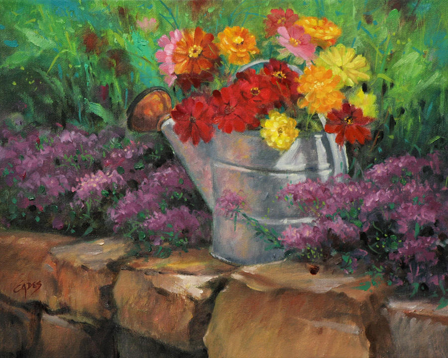 Garden Treasure Painting by Linda Eades Blackburn
