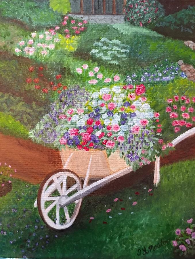 Flower Painting - Garden Treasure by Tina Mostov