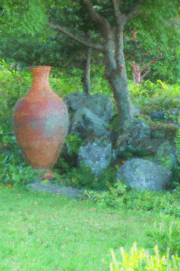 Garden Urn Photograph by Tom Singleton