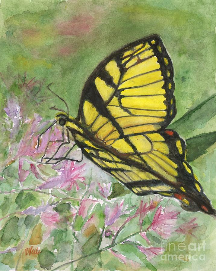Garden Visitor Painting by Bev Veals