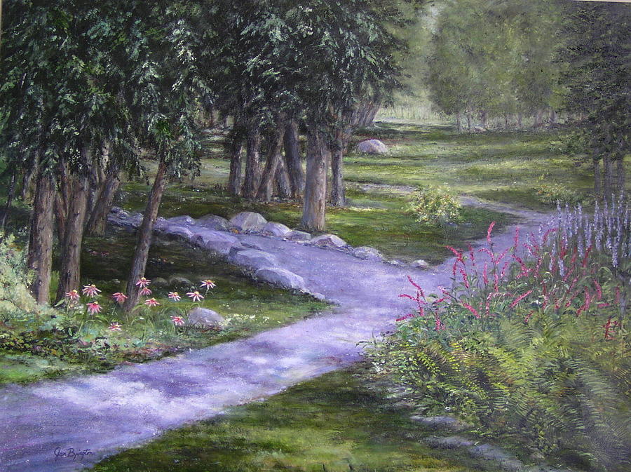 Garden walk Painting by Jan Byington