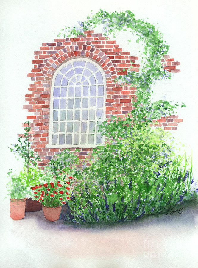 Garden Wall Painting by Lynn Quinn