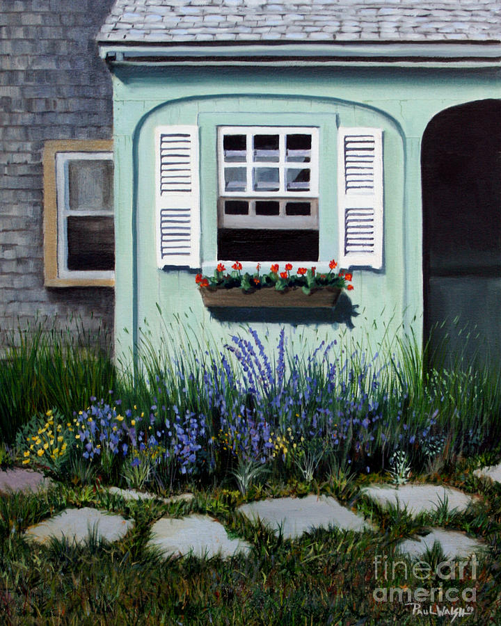 Flower Painting - Garden Window by Paul Walsh