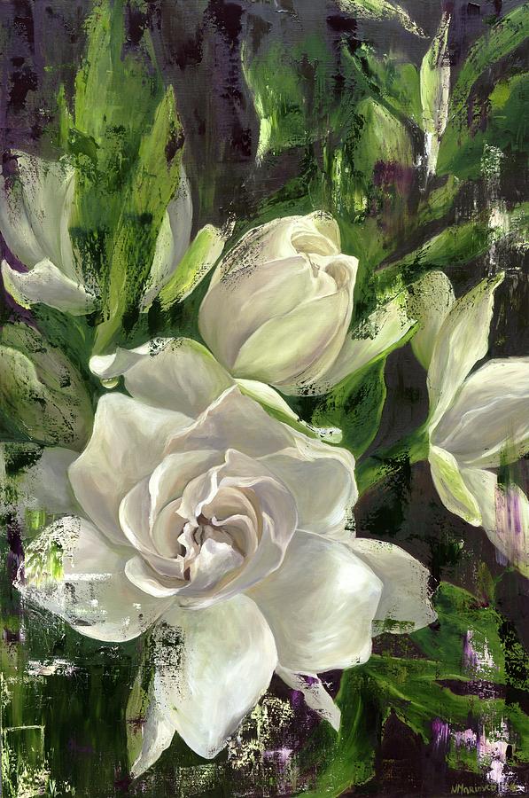 Flower Painting - Gardenia by Natalia Marinych